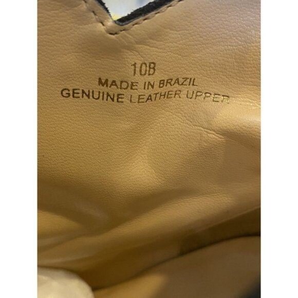 Talbots Leather High Cone Heel  Booties Leopard Calf Hair Bows  ize 10B Black - Picture 11 of 11